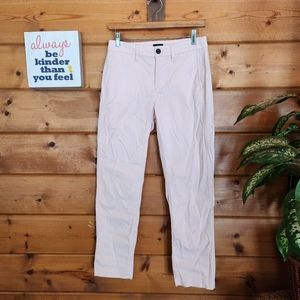 J Crew 💜 High Rise Girlfriend Chino Pants Ankle Classic Straight AD156 00 X 27"
